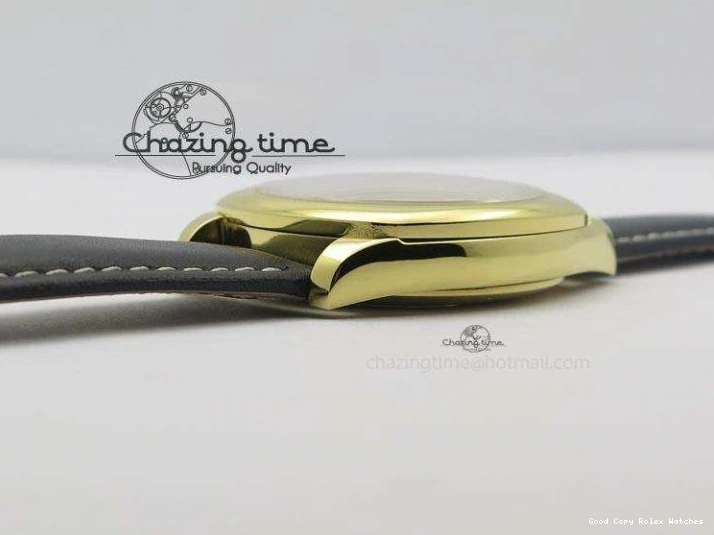 AAA Replica Watches YG On 3879 Numeral Black Leather Cellini Dial A Date Strap Black NewStyle Markers 0101